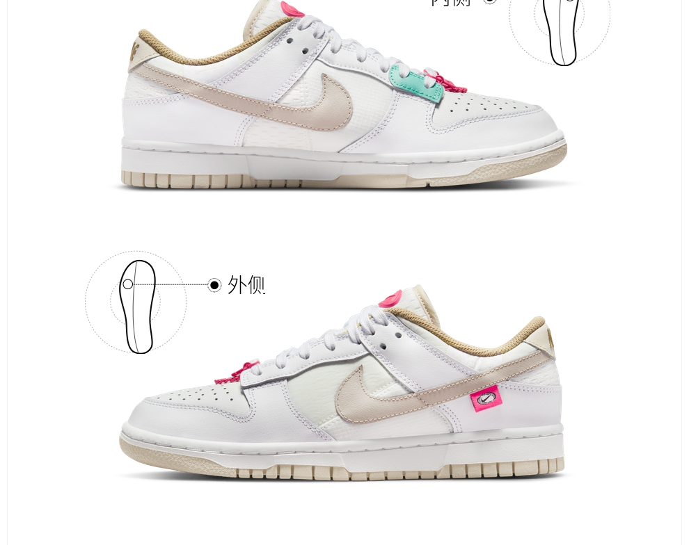 耐克运动鞋_NIKE 耐克 DUNK LOW 女子运动鞋 DX6060-121
