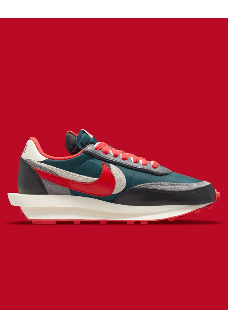 冠希三方联名解构灰白藤原浩闪电男鞋童女鞋跑步鞋 sacai藤原浩黑蓝