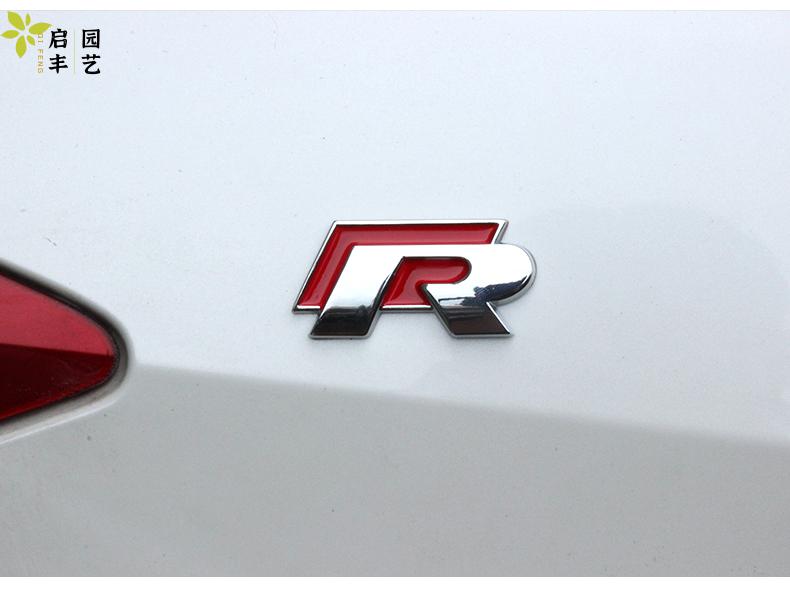 筌祁阙捷魅业适用大众高尔夫cc尚酷迈腾速腾polo改装r车标rline侧标车
