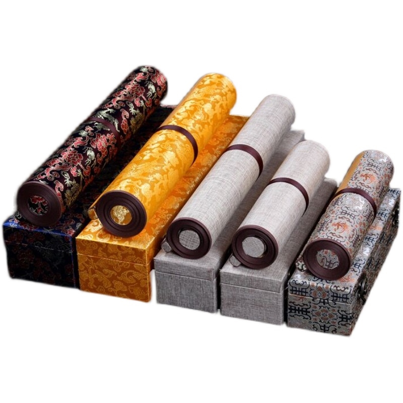 凤求凰送女朋友宣手卷3米5米10米卷轴画轴手卷空白卷轴檀皮宣手卷 素