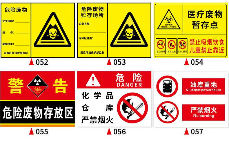 危废间标识牌废机油标识牌危险废物警示牌危废间仓库危险品标志废弃物