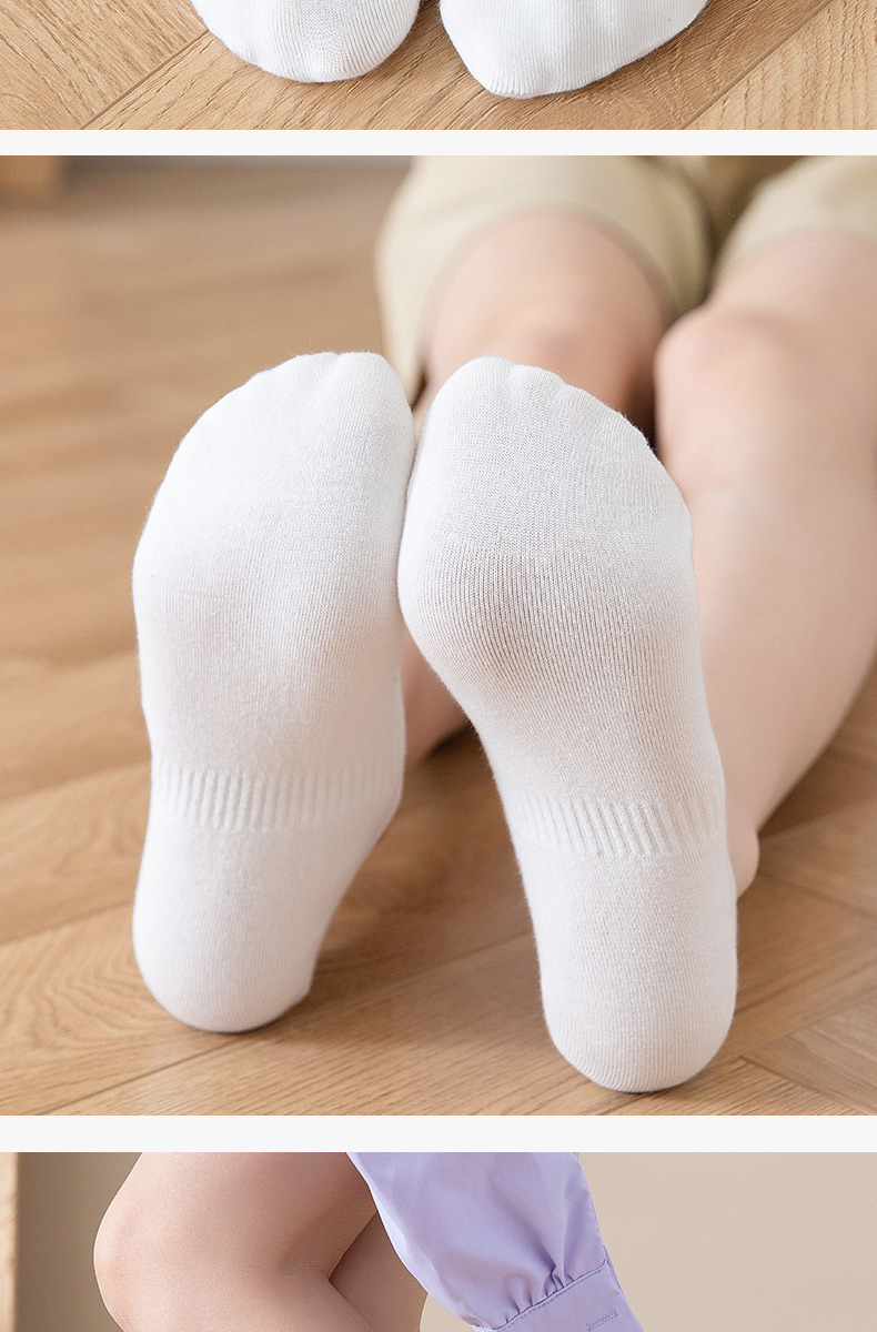 白袜子女薄款夏天船袜女棉白色硅胶不掉跟浅口防滑隐形夏季ins潮a3双