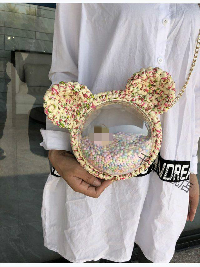 手织包包手工制作包网红手工编织送女友diy材料包抖音送闺蜜礼物小熊