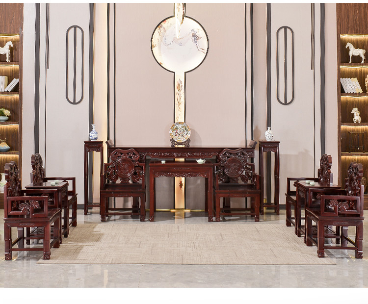 供桌供台佛台家用现代简约中堂六件套条案供桌农村堂屋家具中式仿古