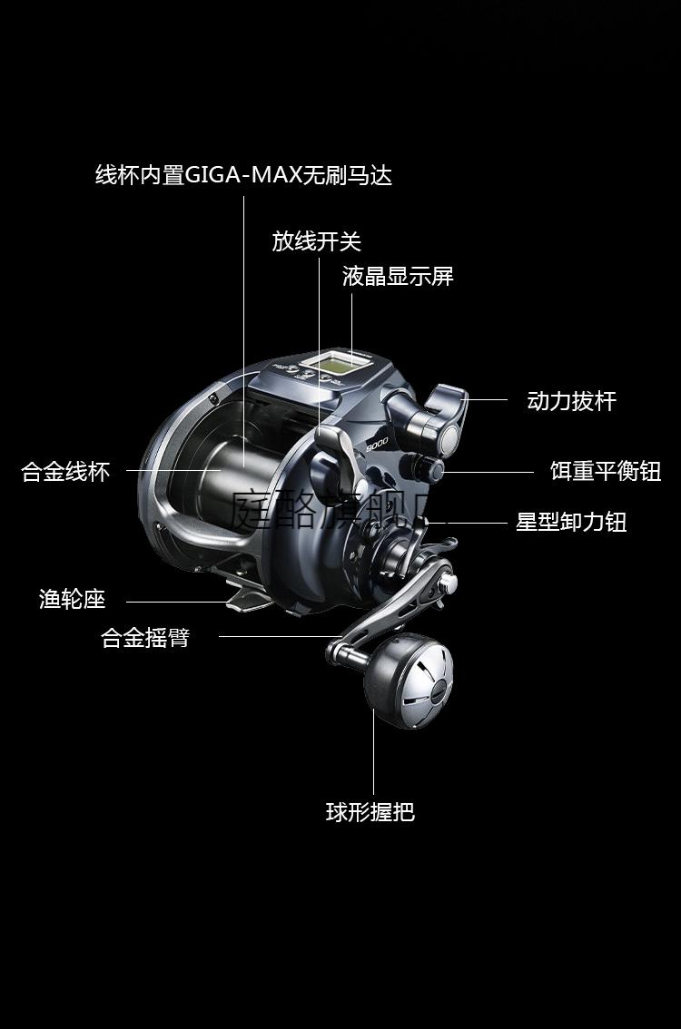 升级新款禧·玛诺20款forcemaster fm6000/9000深海电动轮3000xp电绞