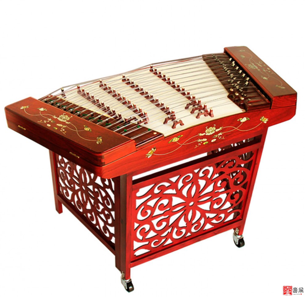 402扬琴乐器 红花梨木扬琴 初学 入门 五码十音 演奏杨琴厂家销售 老