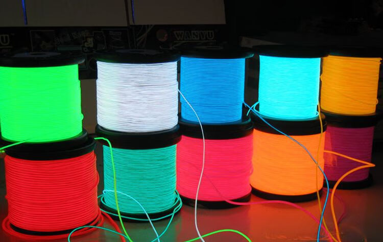 el发光线冷光线发光条夜光线荧光线冷光条火柴人衣服led冷光线 1米