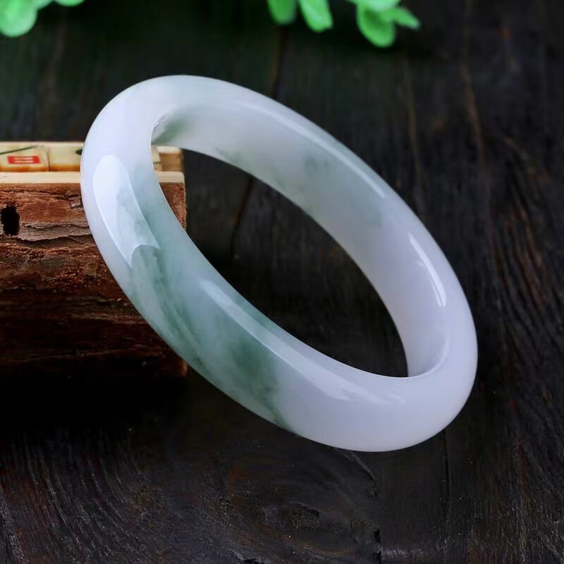 新疆真玉金丝玉正圈平安镯玉手镯冰种飘花泥鳅背轮胎新疆天山翠 其它