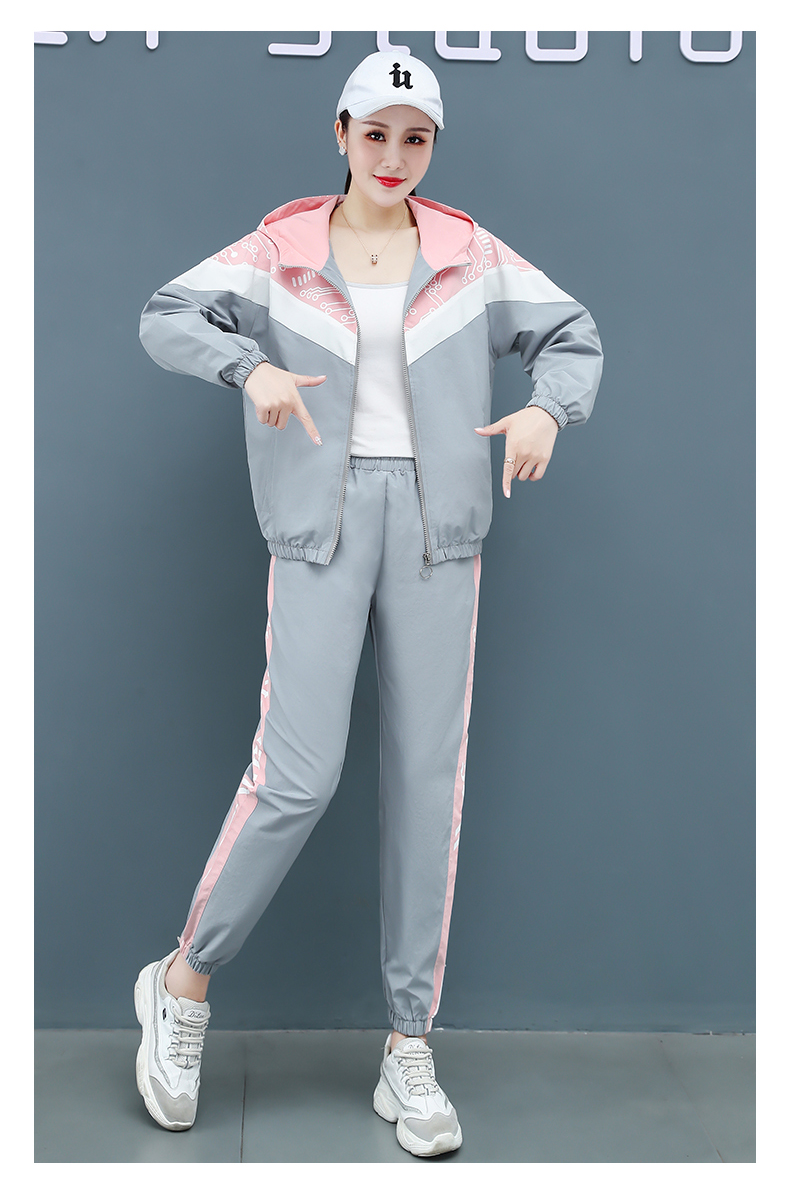 支持国货李宁休闲时尚运动套装秋季运动服套装女秋装2021新款大码宽松