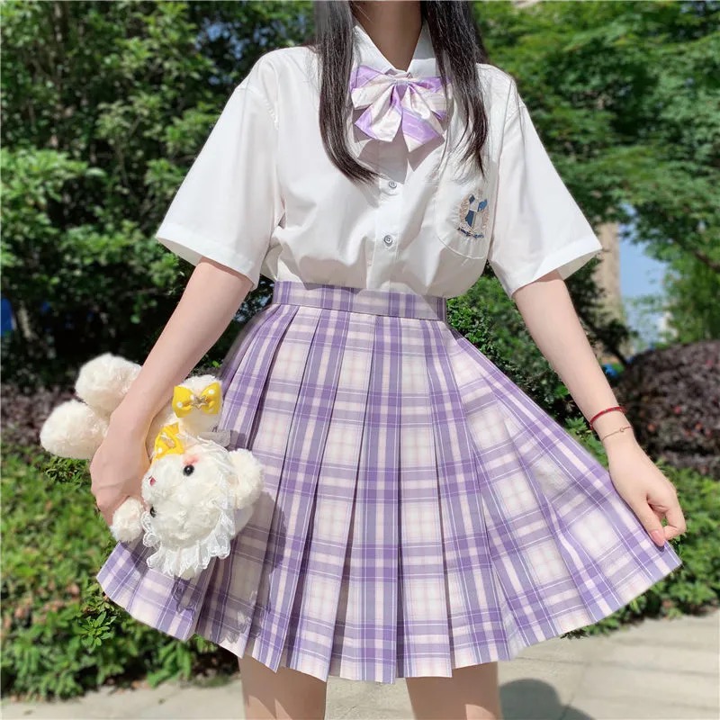大码jk制服日系胖mm大码300斤微黑jk制服裙ins日系百褶短裙学生200斤