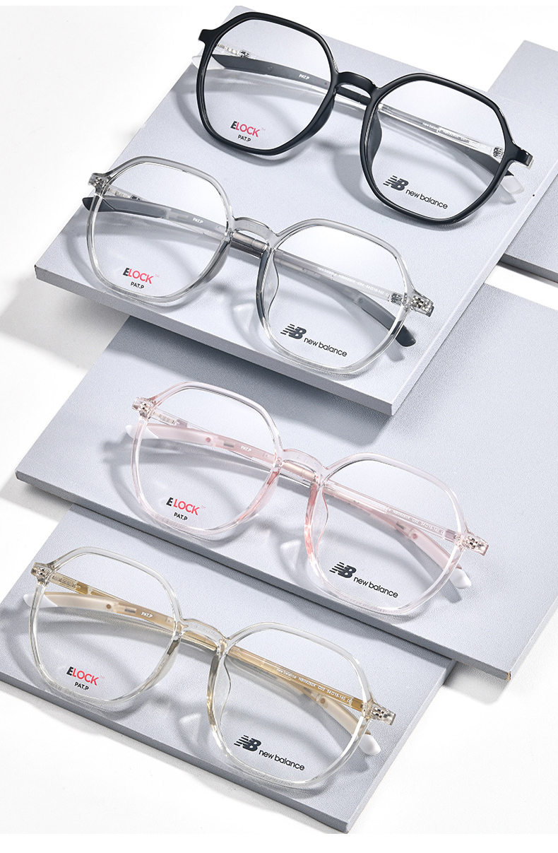 新百伦近视眼镜框大童青少年透明防滑超轻运动眼镜架配镜nb09260x nb