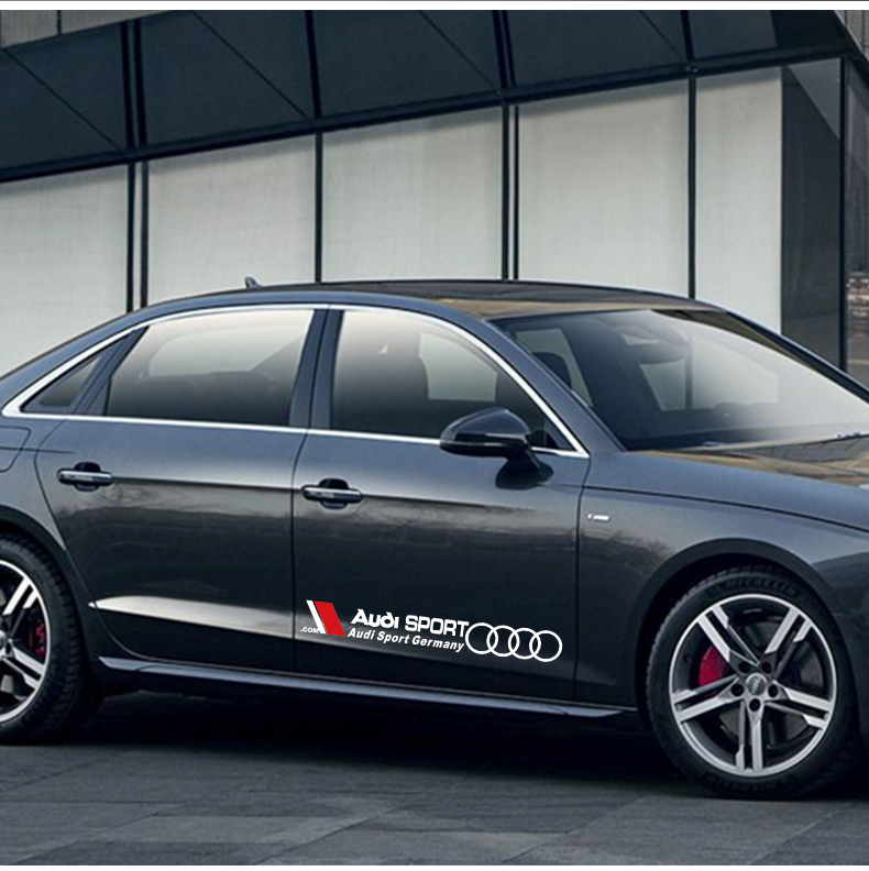适用于奥迪装饰贴纸a3a4la6la8q5q7个性拉花车贴车门改装遮挡划痕其他