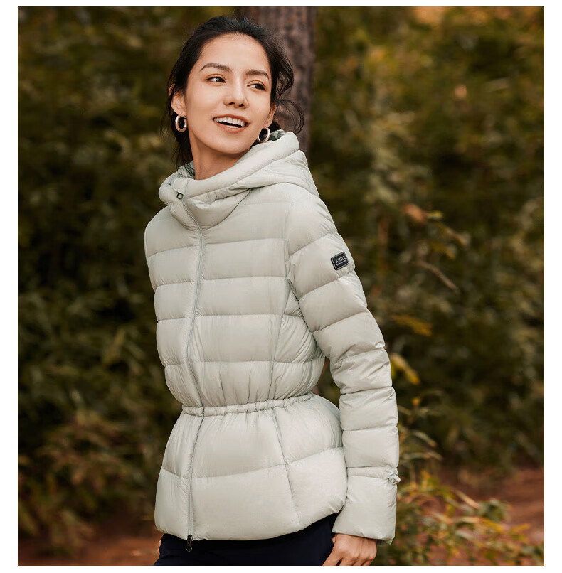 aigle艾高nebraska f22女士wr防泼水短款户外时尚轻量羽绒服外套 深瑰