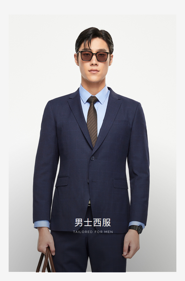 雅戈尔西服男春夏青年男士套装西服上衣单西服1f款商场同款商务休闲