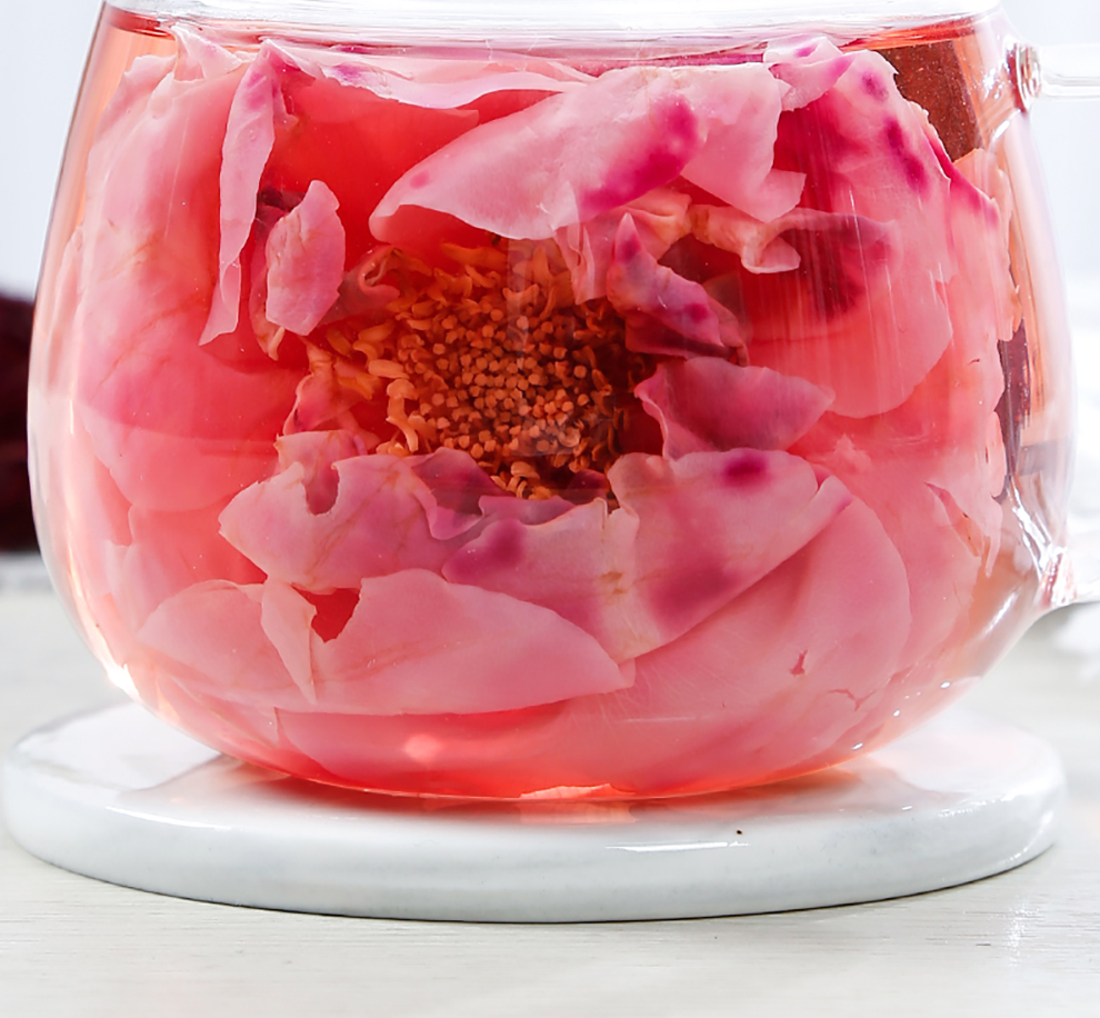 玫瑰桑葚茶 重瓣红玫瑰墨红玫瑰花草茶大朵干玫瑰泡水喝的茶 【玫瑰