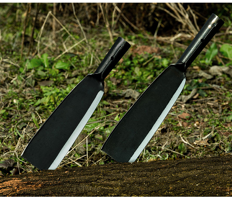 砍树钢刀镰刀柴刀锰钢开路刀直刀加长劈柴割草农用换换新 弯钩割两用