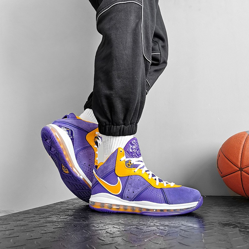 潮耐克nikelebron8lbj8勒布朗詹姆斯8大红蓝橙紫金湖人篮球鞋ct5