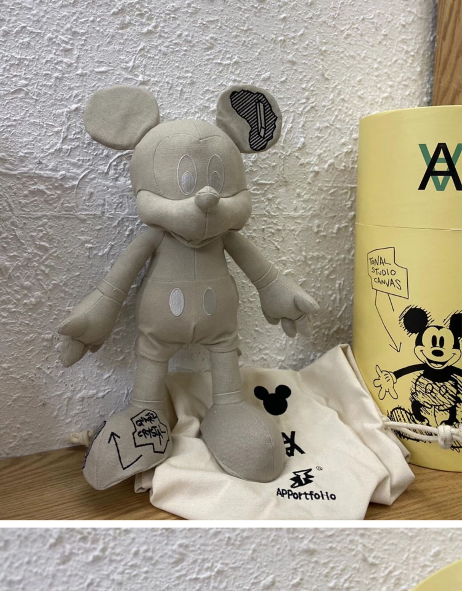 圣诞节danielarsham三方联名米奇公仔限定布艺摆件米老鼠玩偶潮流礼物