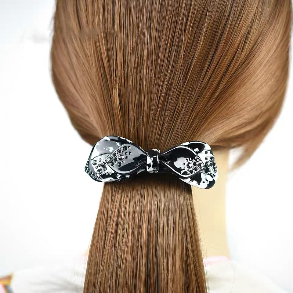 beauty头花发夹发卡大号发饰水钻夹子卡簧夹顶夹韩国女头饰品黑白混搭