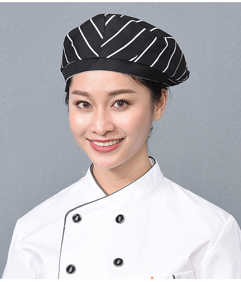 侣扁厨师帽贝雷帽男女服务员前进帽鸭舌帽酒店饭店厨房帽子工作帽批发