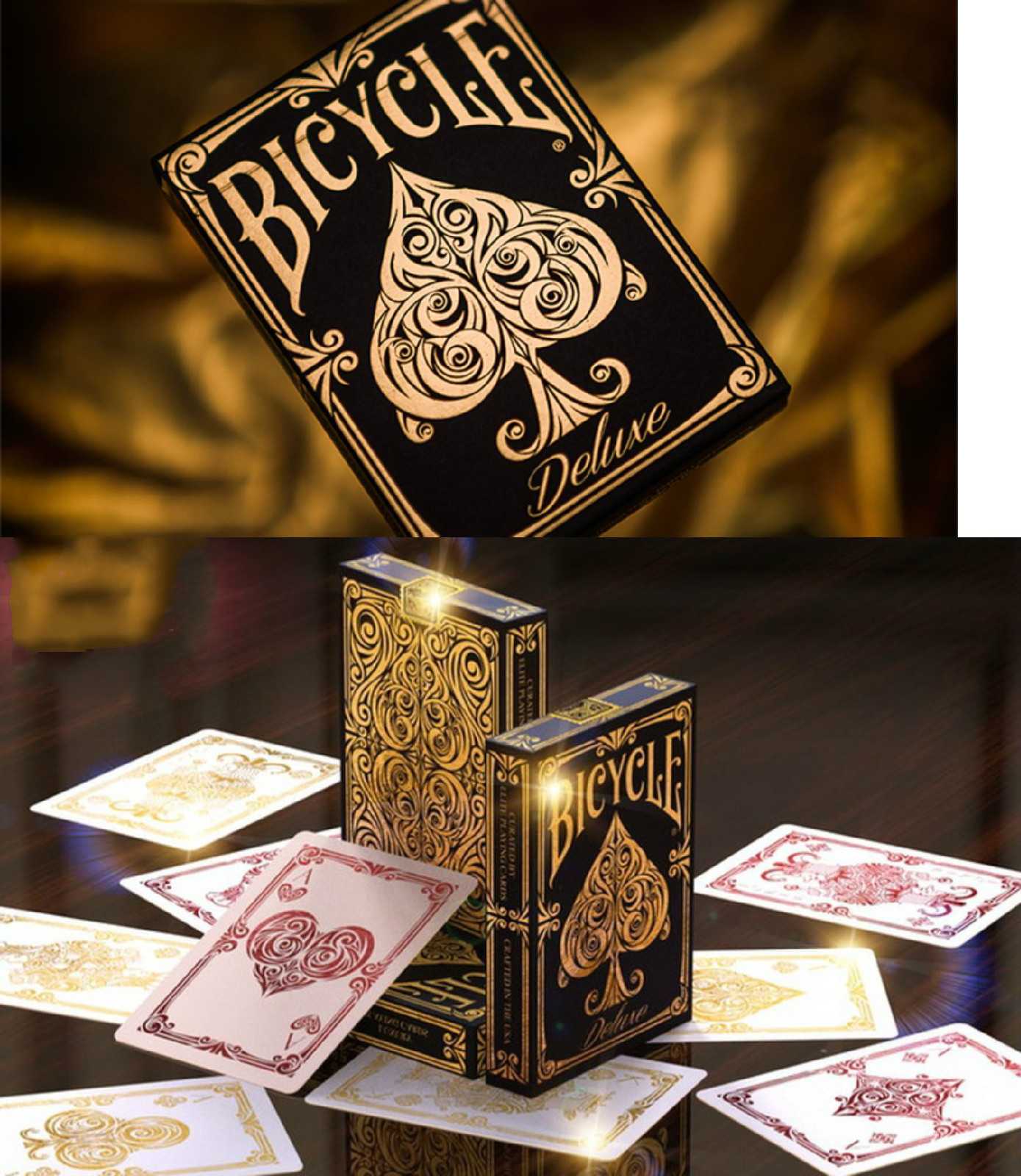 单车扑克牌 进口收藏花切扑克牌 bicycle deluxe 奢华