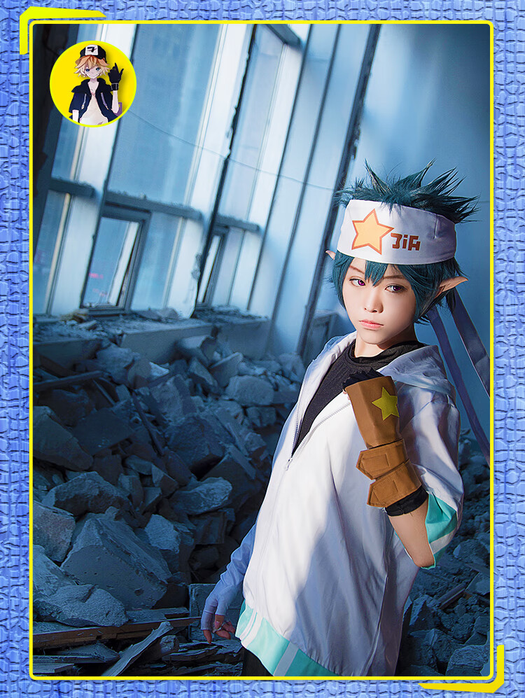 凹凸世界雷狮头巾凹凸雷狮cos服头巾日常连帽卫衣动漫世界耳朵数码