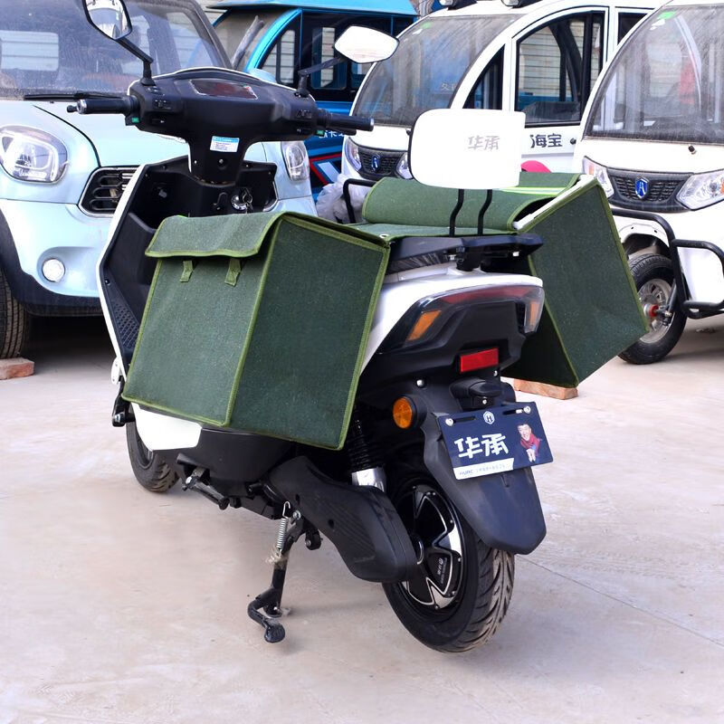 车太太 适用于摩托车帆布边包自行车侧边包驮包骑士包旅行包复古通用