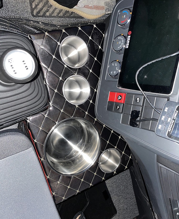 锦kr水杯座木头暖壶架天锦kr货车驾驶室配件暖瓶架水壶架茶杯座水杯架