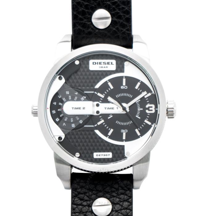 diesel迪赛男士手表石英表mini daddy表盘直径54mmx46mm防水30mdz7307