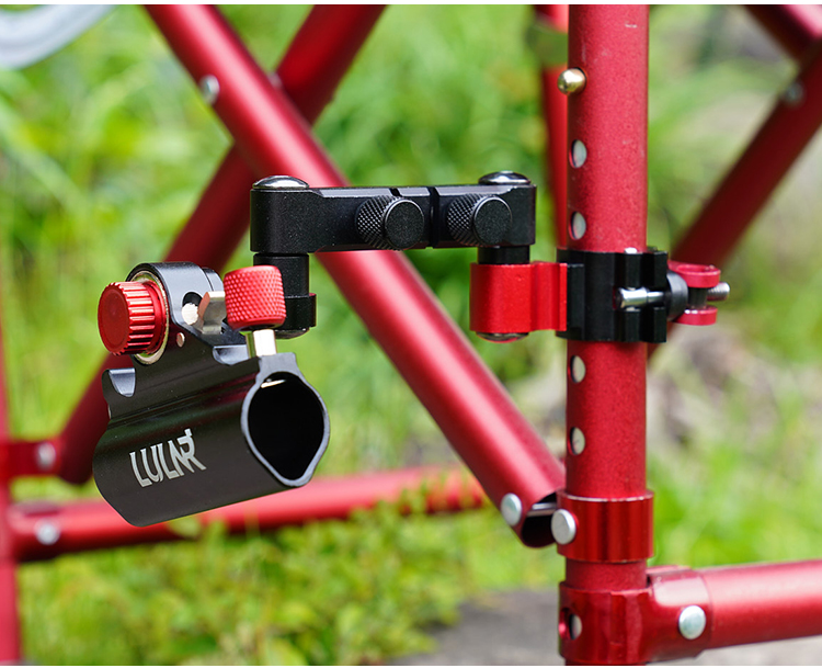 拐角炮台支架万向摆臂左右通用折叠插片大物钓椅钓箱炮台支架配件