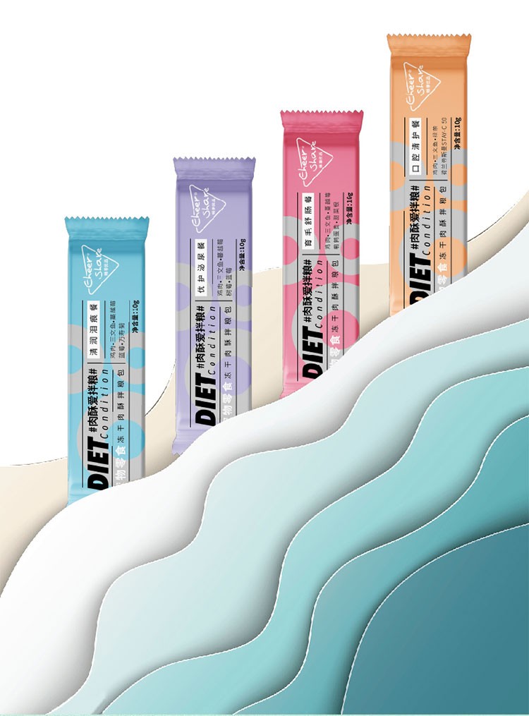 畅享优品cheershare宠物零食冻干肉酥拌粮粉育毛舒肠鸡肉三文鱼猫咪