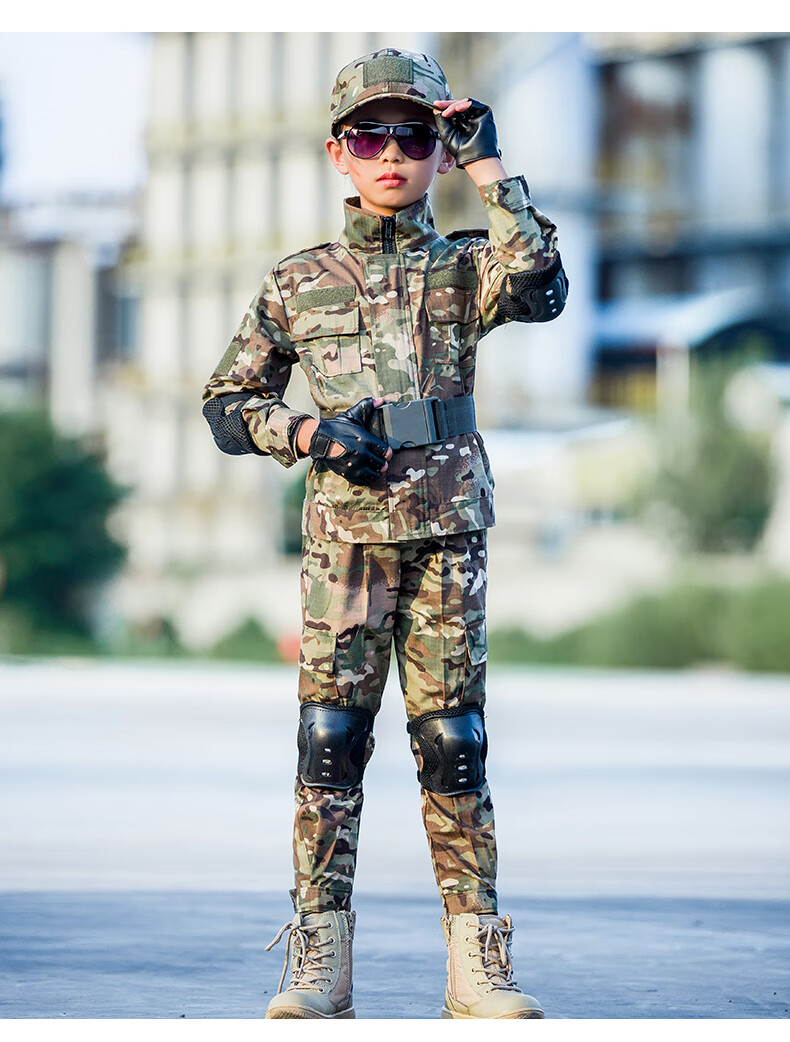 特战服装战术服儿童迷彩服套装男童秋冬季小孩生日礼物万圣节表演服警