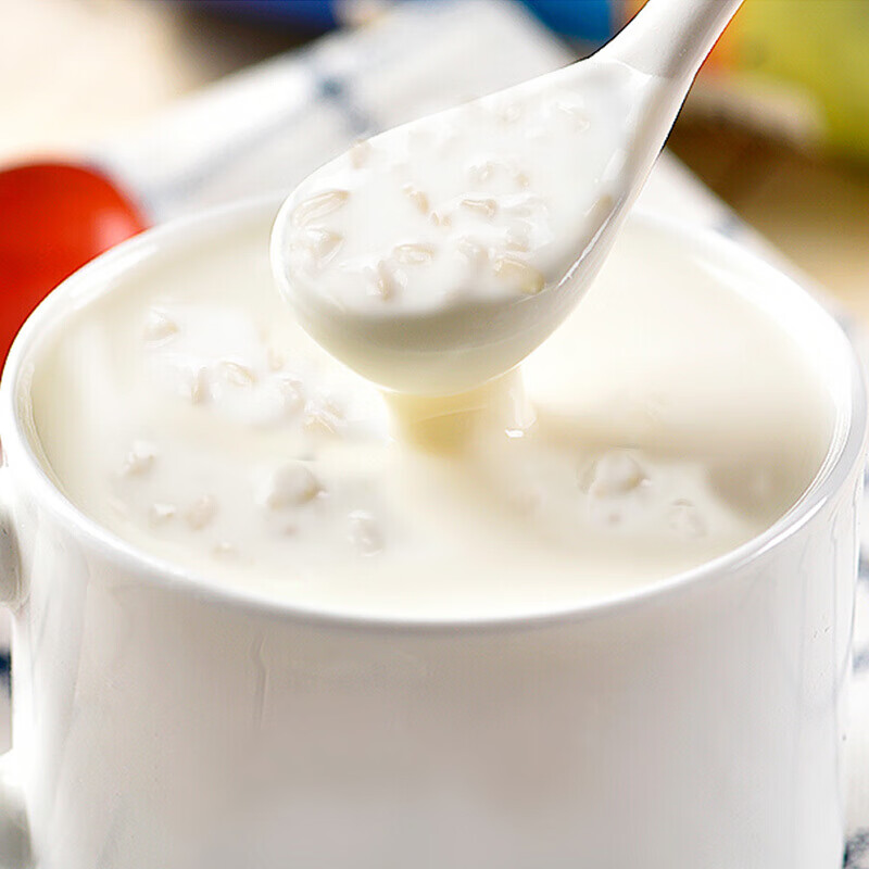 仁嚼着喝的代餐原味老酸奶风味发酵乳118g*10杯 燕麦仁酸奶118g*10杯