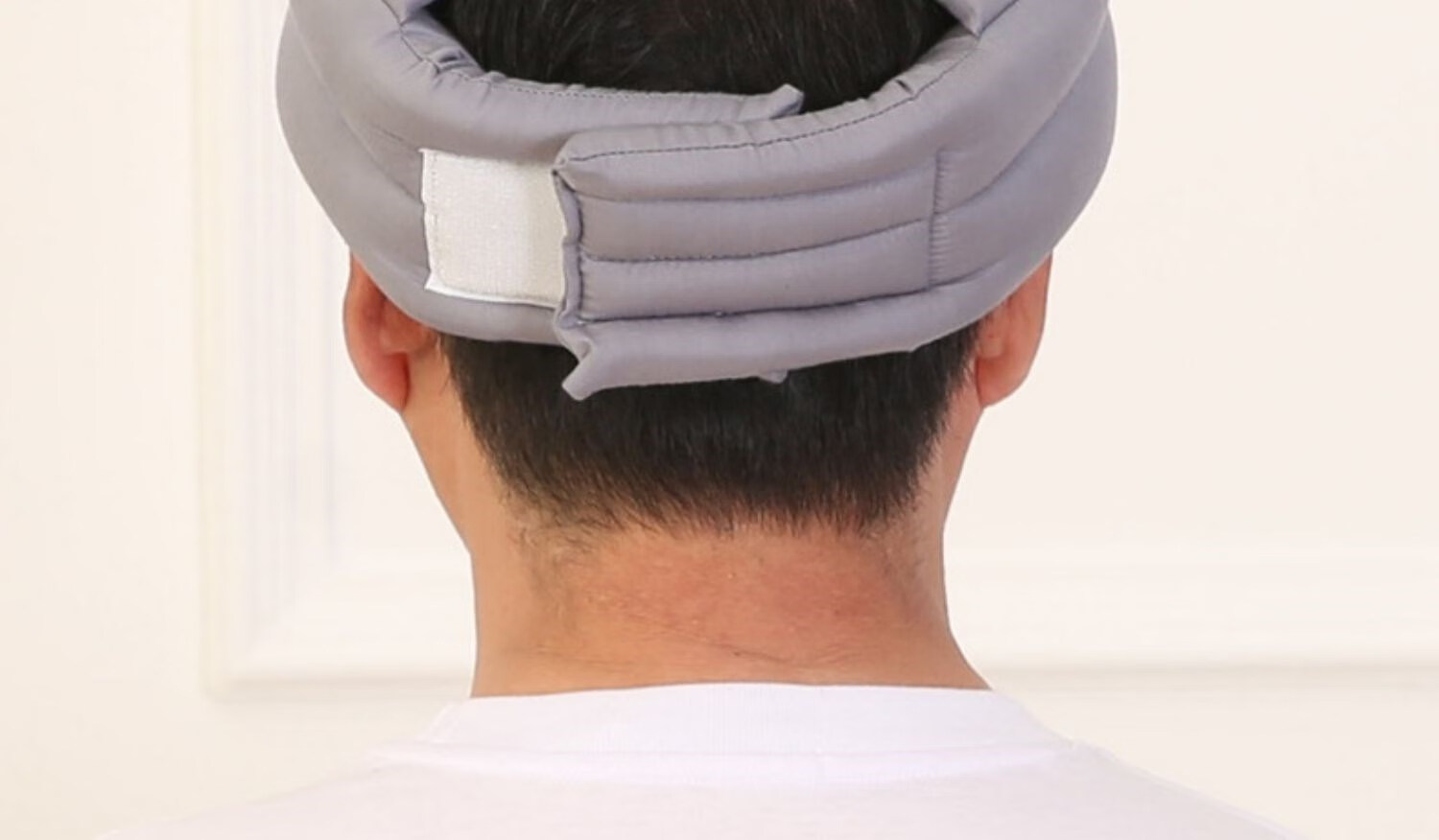 承莉中老年人防跌倒护头透气老人防摔帽纯棉环保吸汗防撞头盔帽 咖啡