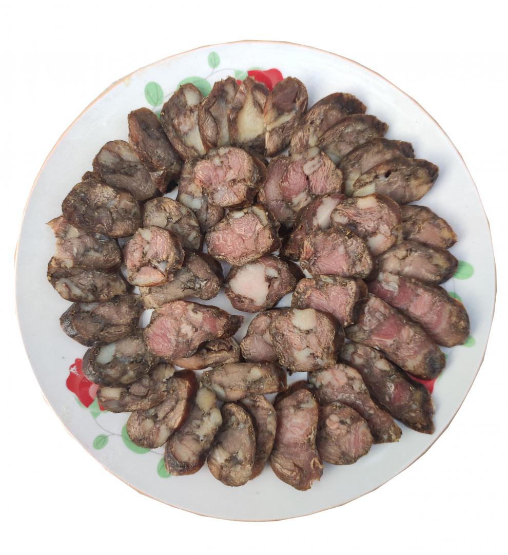 河北邯郸特产大名府五百居黑香肠腊肠单袋真空包装五香风干肠1袋五香