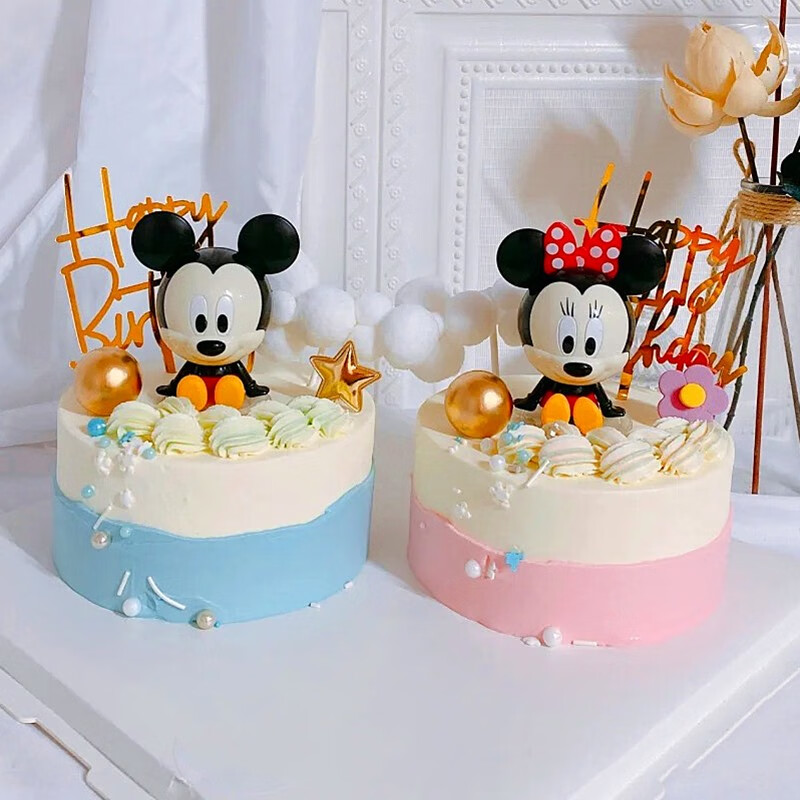 百世今生双胞胎龙凤胎生日蛋糕全国同城配送定制卡通儿童男孩女孩宝宝