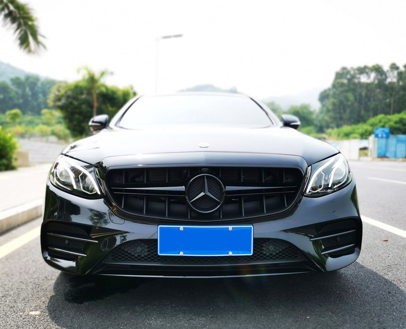 20款奔驰e级 e级coupe轿跑e300改装amg e53 e63s竖条款 gt款中网(银色