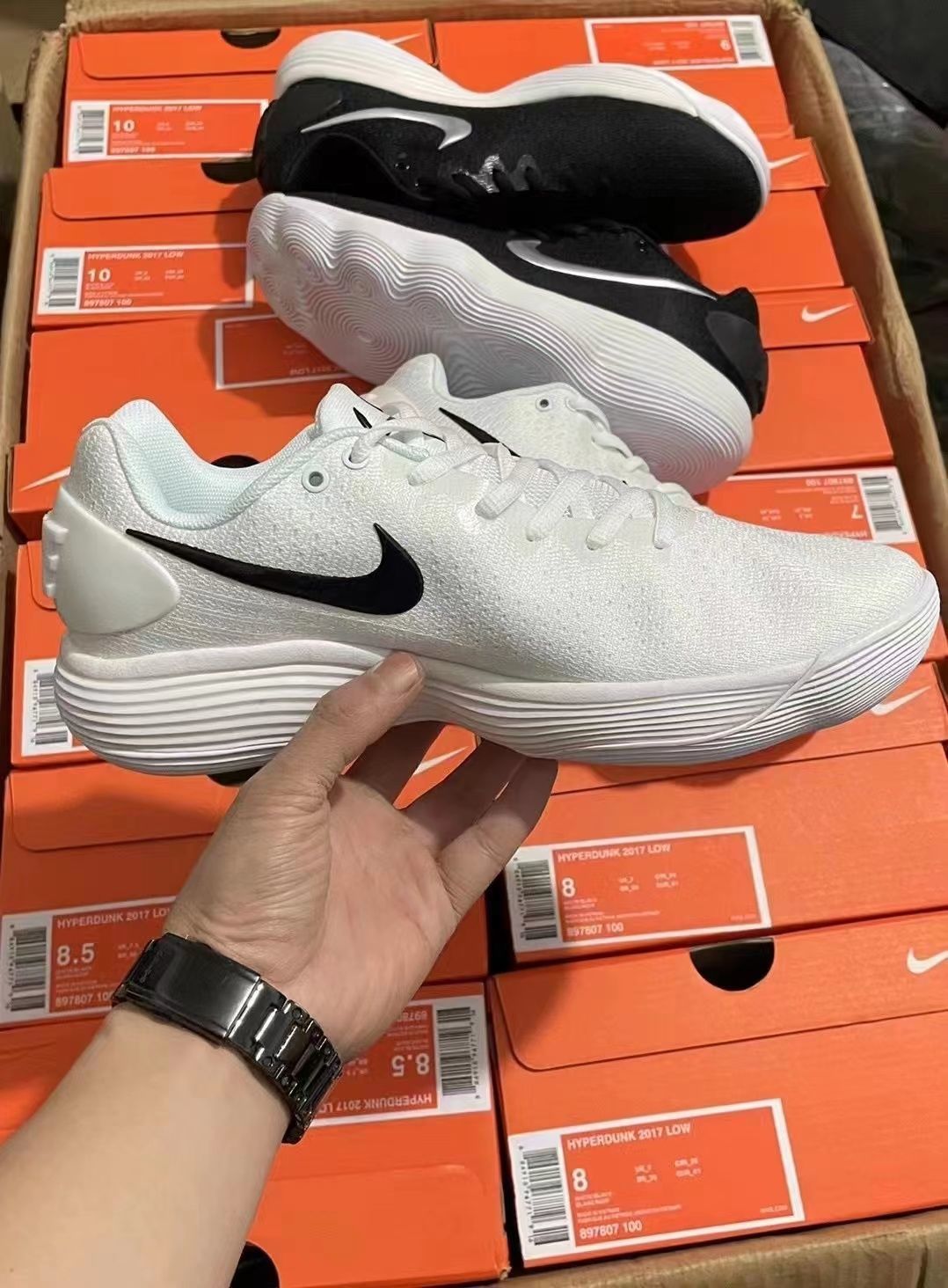 纯原现货hyperdunk2017 hd2017 low低帮北卡蓝实战耐新疆西藏专链 白