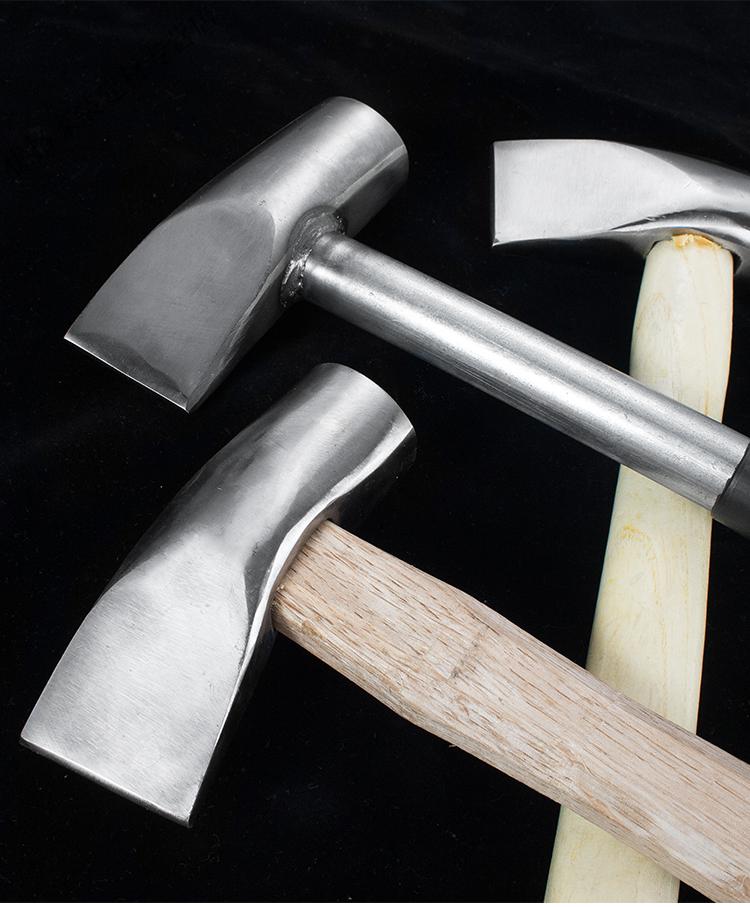 石工锤扁头方头手锤尖头榔头锻打铁锤开锤圆头锤矿