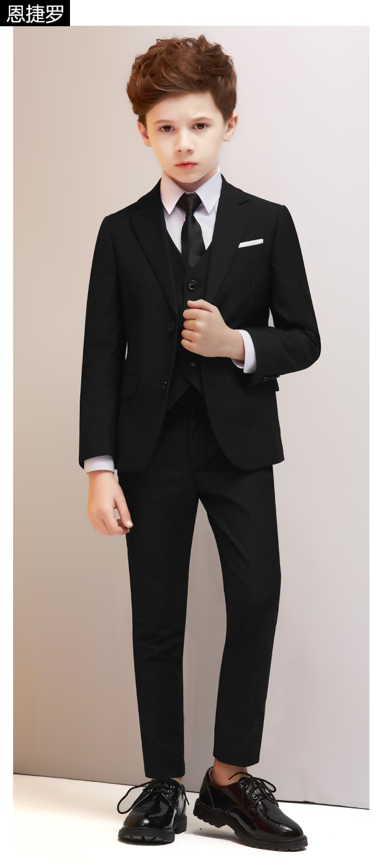 六一主持朗诵钢琴演出小学生男生小西服套装春夏西装装花童礼服男童