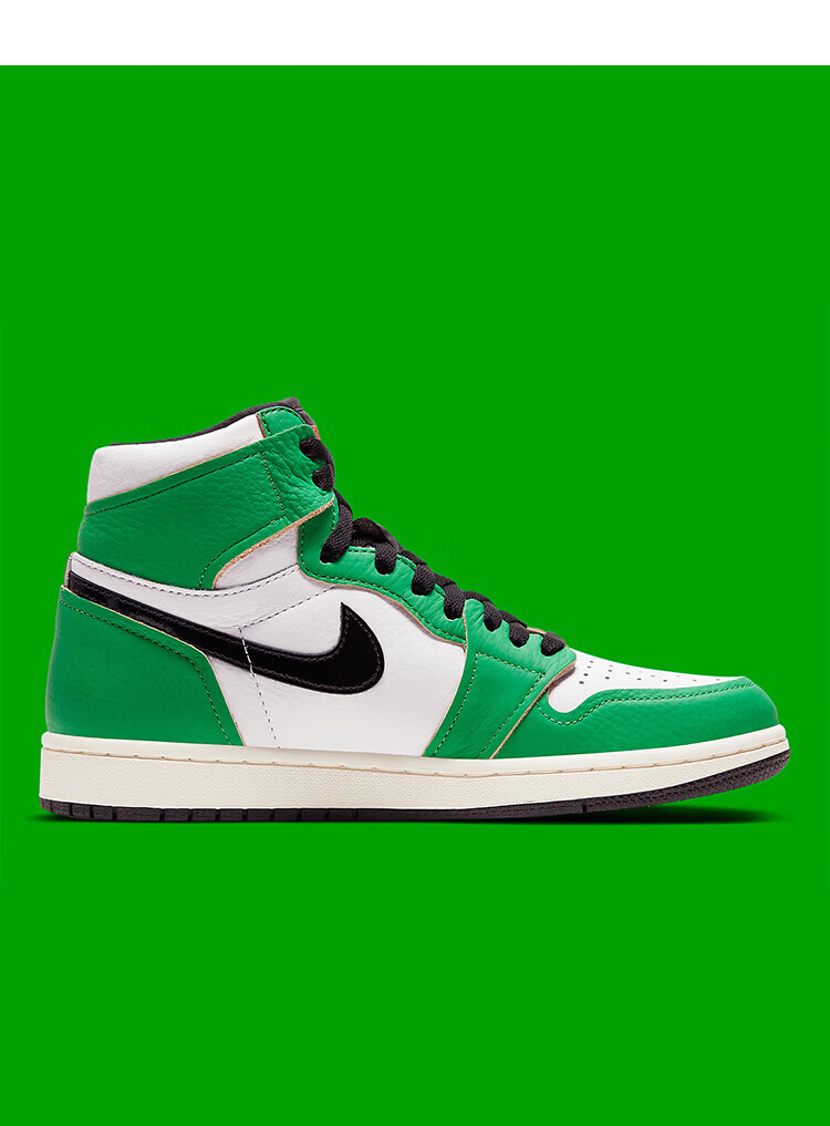 耐克(nike)nike耐克 air jordan 1 aj1喜力幸运白绿 凯尔特人高帮db