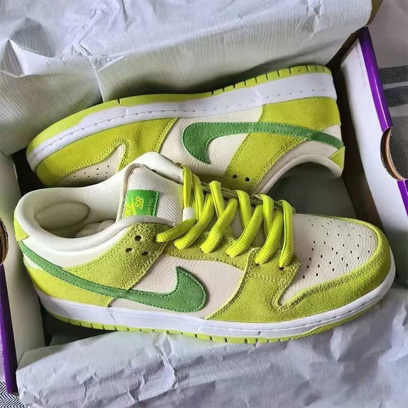 青苹果板鞋男学生夏天韩版透气运动休闲鞋子运动鞋篮球鞋 dunk青苹果