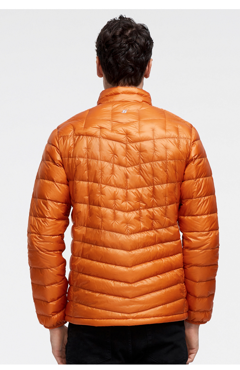 君羽户外鹅绒反季羽绒服1000蓬松度白鹅绒轻便保暖羽绒夹克e52114橙红