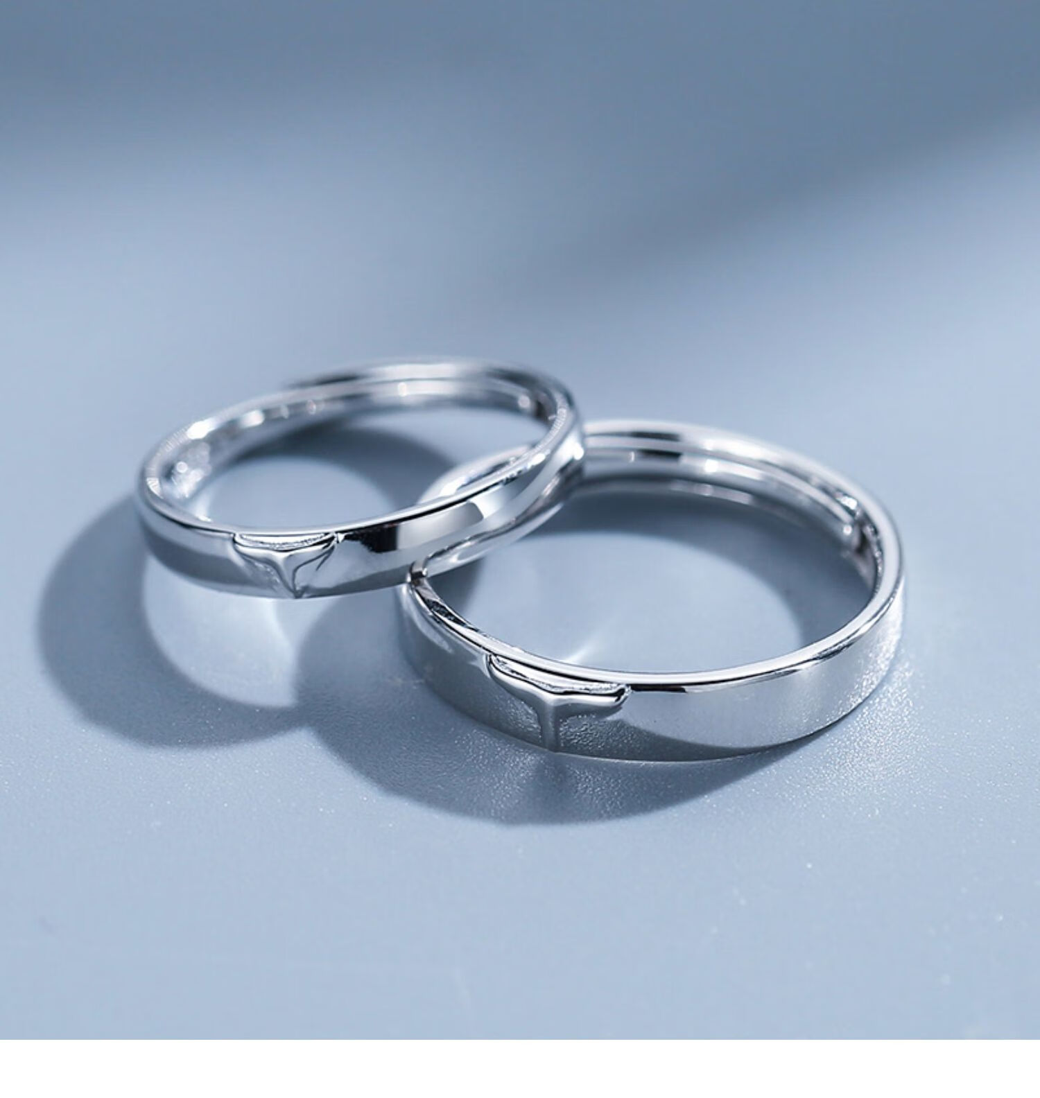贡弗情侣对戒一对情侣款银戒指简约小众设计日式轻奢纪念礼物送男朋友