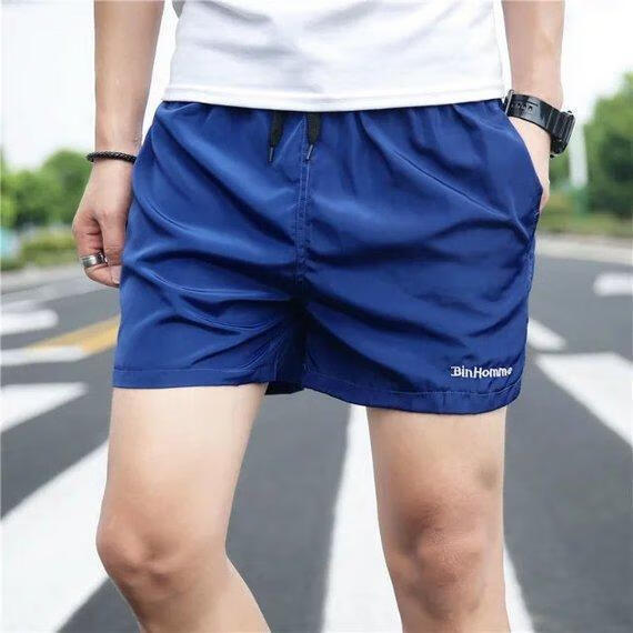 gp 短裤男士夏季冰丝运动休闲三分裤潮宽松大裤衩薄款速干沙滩裤3分