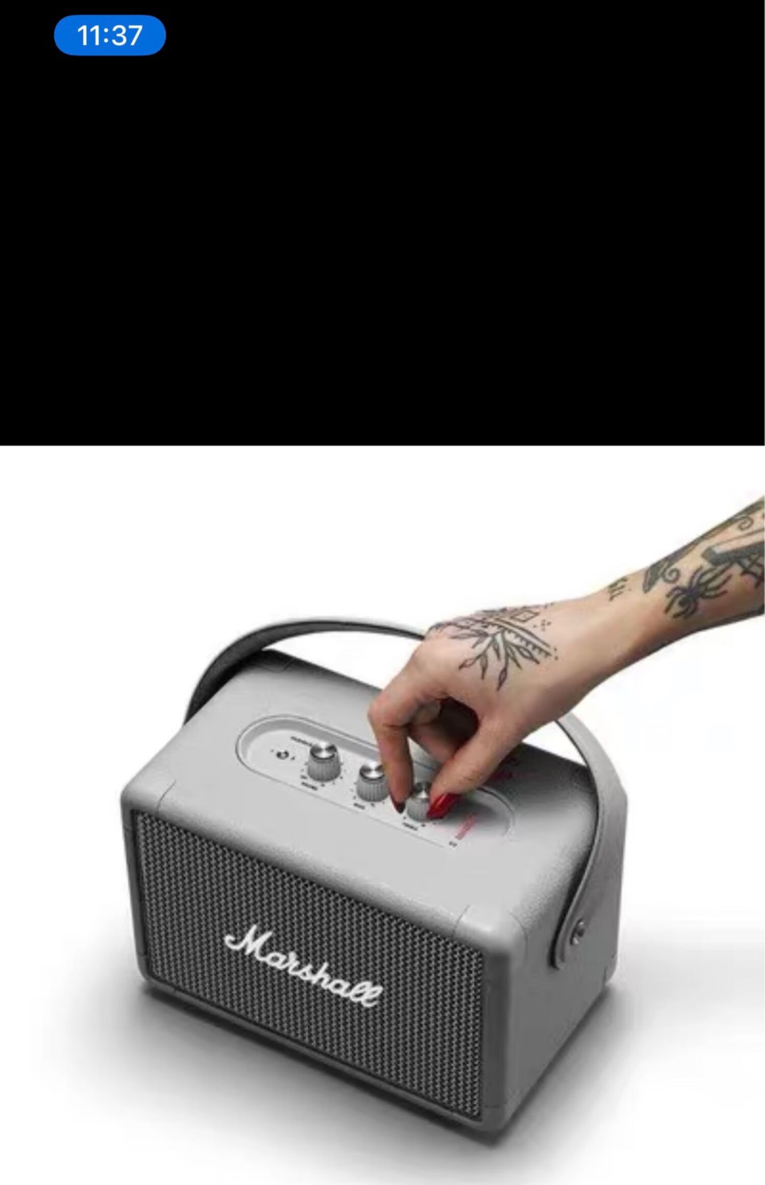 马歇尔(marshall)emberton 便携式无线蓝牙音箱 家用户外防水小音响