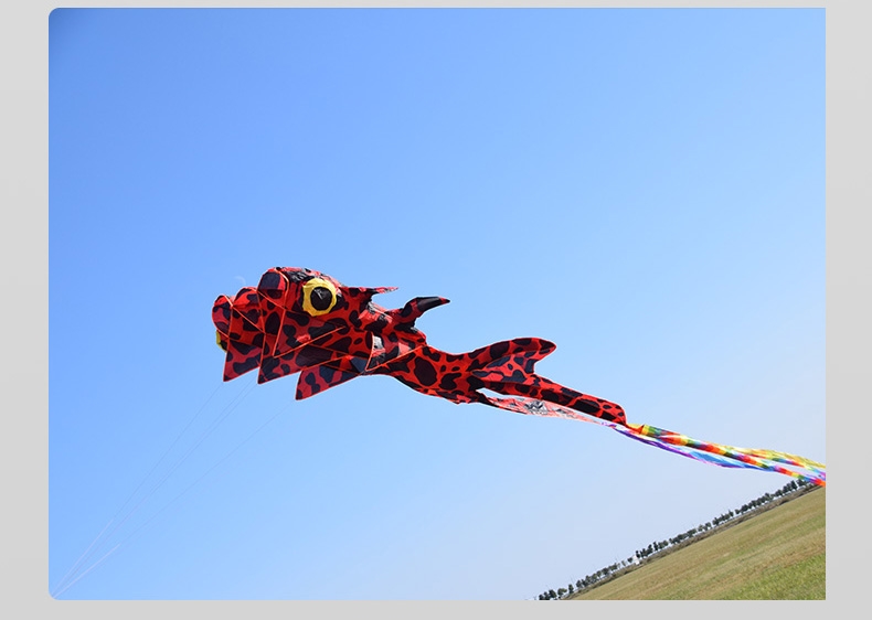 软体风筝 3d立体大风筝大型超大长尾好飞无骨架山东潍坊软体金鱼风筝