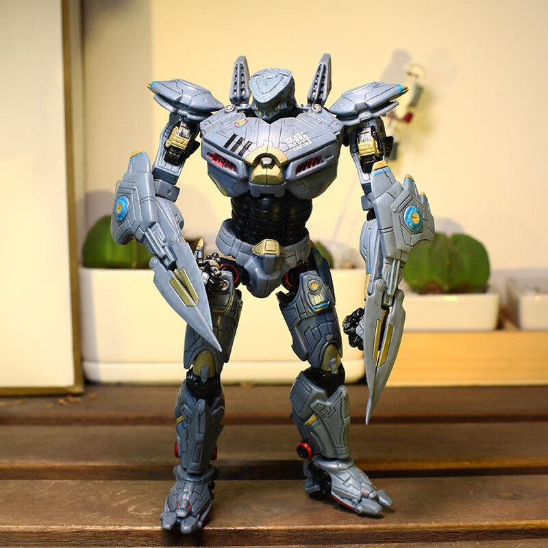 万代(bandai)同款装甲环太平洋机甲危险流浪者版可发光可动模型玩具男