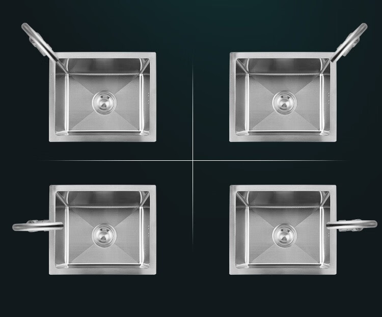 日本卫浴toto304不锈钢手工水槽单槽大号洗菜盆嵌入式台下盆厨房 500*