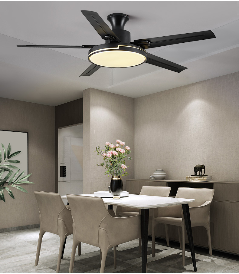 韩御风扇灯吊扇灯客厅餐厅灯带电扇吊顶电风扇饭厅灯扇一体卧室带灯